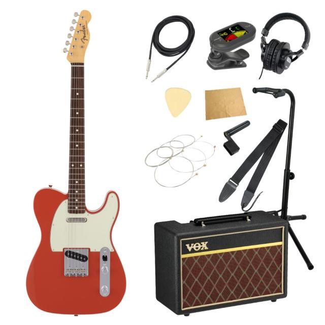 Fender フェンダー Made in Japan Traditional 60s Telecaster Custom RW FRD VOXアンプ付き 入門11点 初心者セット