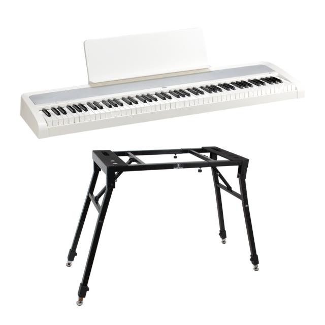 陰電子洋琴 KORG B2+ WH コルグ 88鍵盤楽器 4本脚照明ランプ仕かける
