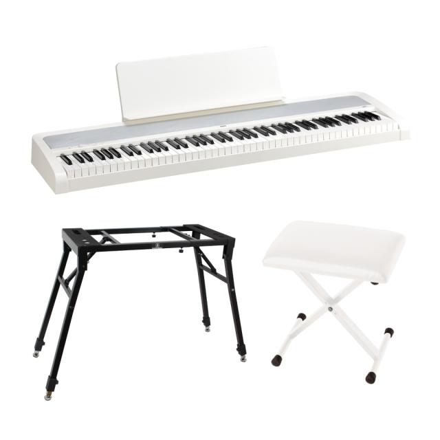陰電子洋琴 KORG B2+ WH コルグ 88鍵盤楽器 4本脚照明ランプ 居敷き付き添い人仕かける