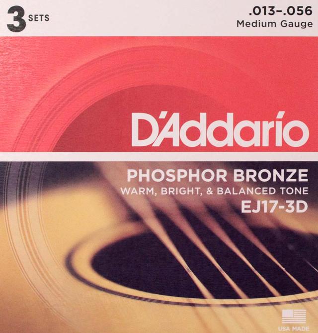 ダダリオ D’Addario EJ17-3D アコースティックギター弦/3セットパック×2SET