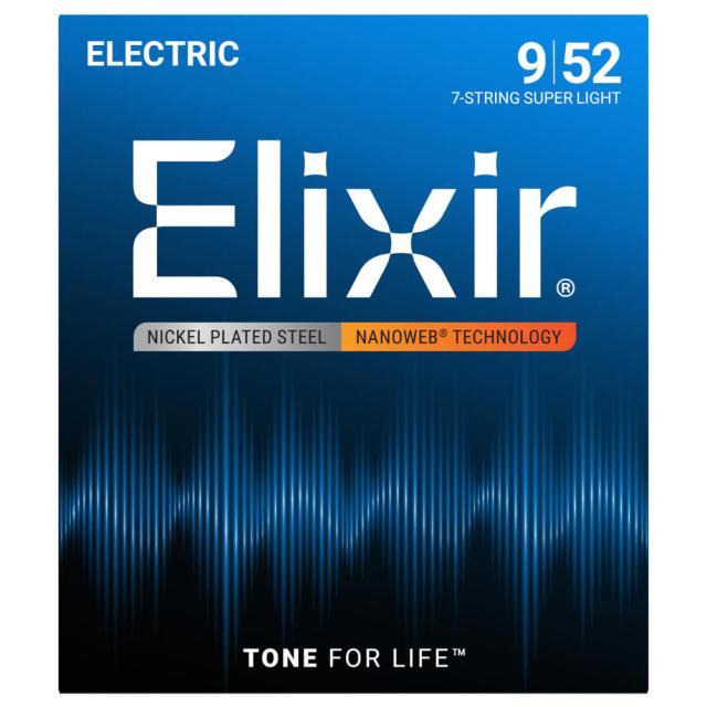 エリクサー ELIXIR 12007 NANOWEB SuperLight 09-52×3SET 7弦エレキギター弦の通販は