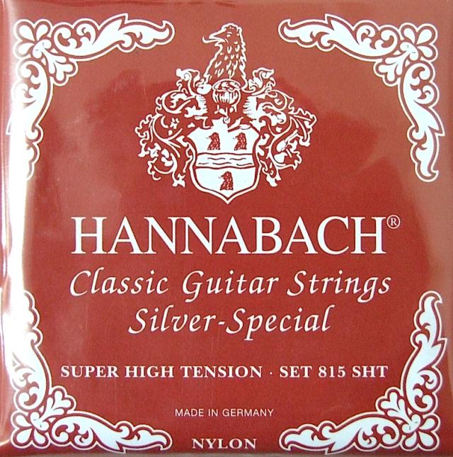 ハナバッハ クラシックギター弦 12セット HANNABACH 815 SHT-Red Set 赤 レッド ギター弦 クラギ弦