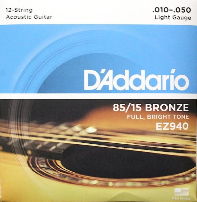 ダダリオ D’Addario EZ940 12-Strings Light ×5SET 12弦アコースティックギター弦の通販は