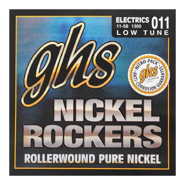 GHS Nickel Rockers 1300 Low Tuned Set 11-58 エレキギター弦×12SET