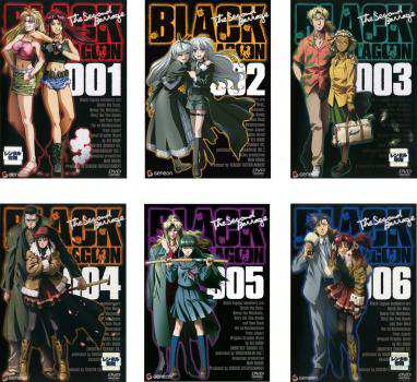 全巻セットDVD▼BLACK LAGOON ブラックラグーン(12枚セット)全6巻 + The Second Barrage 全6巻▽レンタル落ち