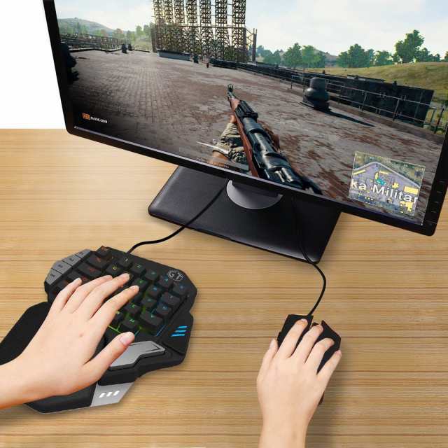 荒野行動 Pubg対応 33キー プログラマブル シングルハンド 片手 Usb ゲーミングキーボードledバックライトの通販はau Pay マーケット Disk House