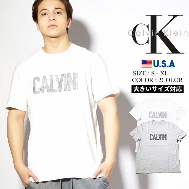 Calvin Klein カルバンクライン Tシャツ メンズ 半袖 大きいサイズ Ck ロゴ ホワイト 白 グレー 灰色の通販はau Pay マーケット 7000円以上で送料無料 Djドリームス