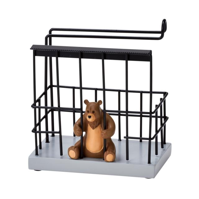 マステ カッター テープカッター ユニーク 動物 ケージ 収納 クマ