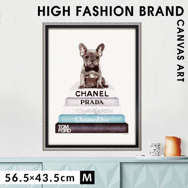 アートパネル ブランド シャネル CHANEL 犬 Mサイズ オマージュアート