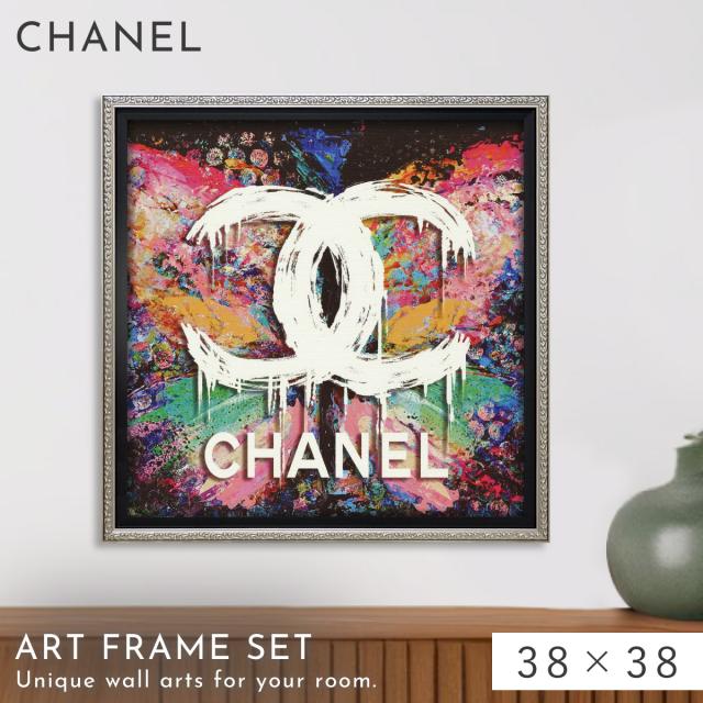 CHANEL アートパネル 4枚セットCHANEL キャンパスアート アートパネル ブランド シャネル CHANEL Lサイズ オマージュ