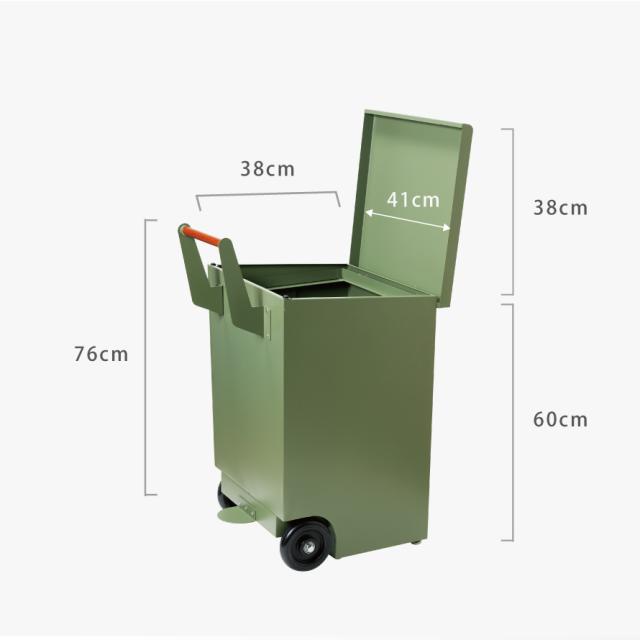 ゴミ箱 ごみ箱 外用 屋外 大容量 大型 70L キャスター 移動 運ぶ