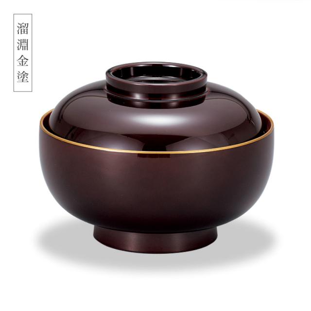 ヴィンテージ 漆器椀 蓋付き 朱塗り 明治 骨董 2客セット 洗朱 吸物椀
