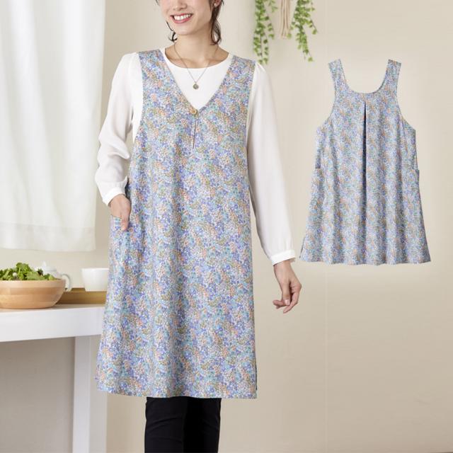エプロン ワンピース 大きいサイズ チュニック レディース 袖なし 花柄 おしゃれ ロング丈 エプロンドレス エプロンワンピース お尻隠れの通販はau Pay マーケット ココチのくらし雑貨店