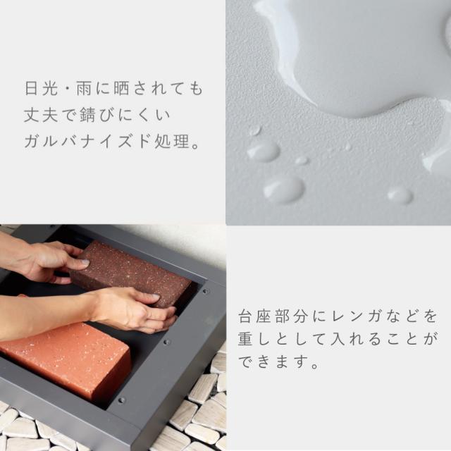 宅配ボックス ポスト 一体型 一戸建て用 戸建 大型 大容量 宅配 置き型ボックス 後付け おしゃれ 門柱型宅配ボックス付ポスト Franca -フランカ- メーカー直送_10