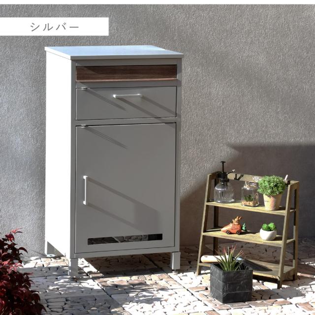 宅配ボックス 一戸建て用 ポスト 一体型 戸建 大型 大容量 宅配 置き型ボックス 後付け ポスト付き おしゃれ 宅配ボックス付きポスト Jake-ジェイク- メーカー直送_12