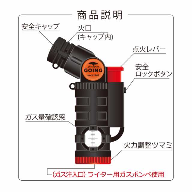 ミニバーナー 小型バーナー 強力 バーナー ライター 風に強い 耐風