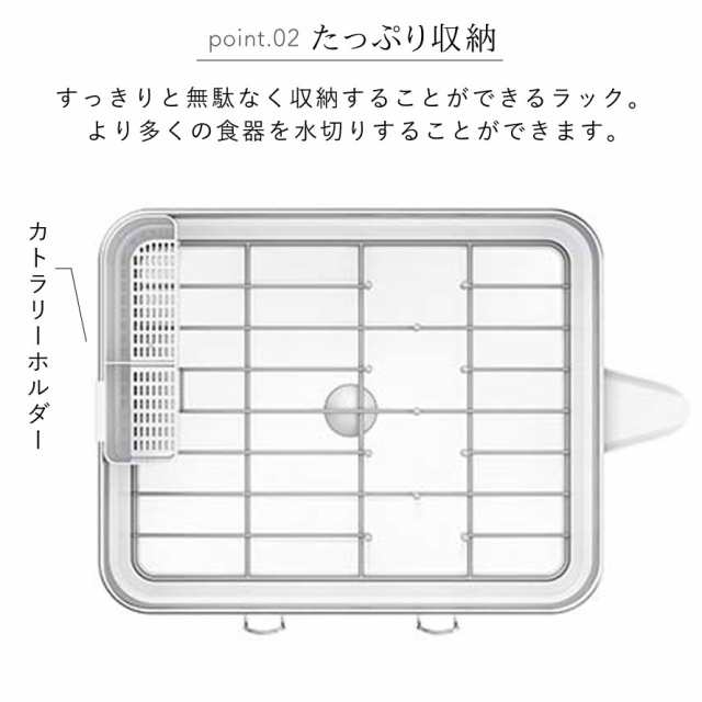 simplehuman シンプルヒューマン 水切りラック 水切りかご ディッシュ