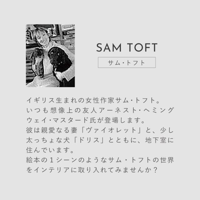 サムトフト 絵画 絵 アート 40.5×40.5cm 【サイドサドル】サム トフト Sam Toft アートパネル アートフレーム 北欧 壁掛け モダン 玄関 インテリア ゲル加工 日本製 インテリアパネル ウォールアート フレーム付き_3