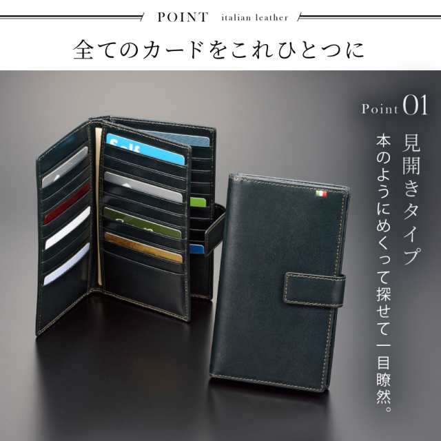 【PRADA/プラダ】二つ折り財布／カードケース　メンズ　黒／ブラック　箱入り