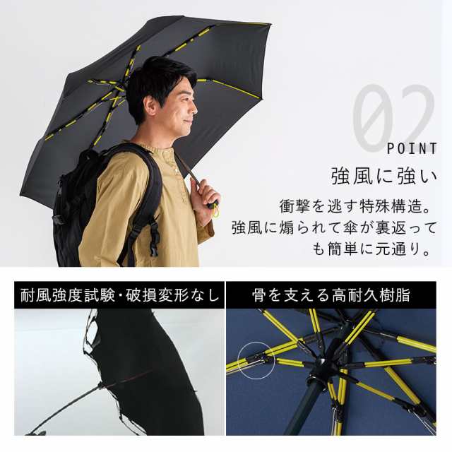 傘 メンズ 晴雨兼用 折りたたみ傘 日傘 折り畳み傘 耐風 風に強い mabu