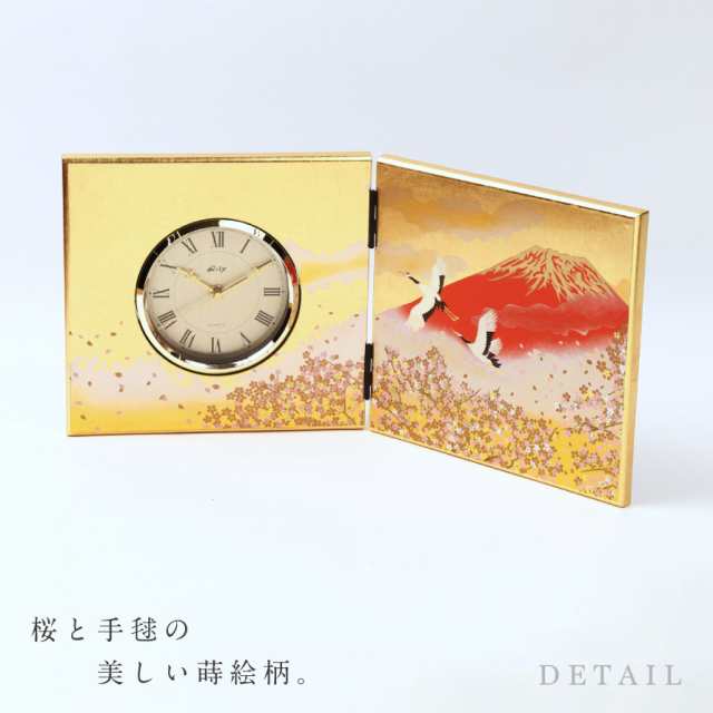 屏風時計 置き時計 時計 置時計 和柄 和風 高級 山中塗 蒔絵 漆 屏風時計 置き時計 時計 置時計 和柄 和風 高級 山中塗 蒔絵 漆