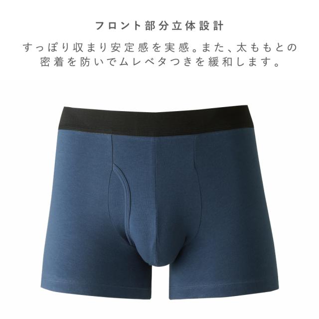 ボクサーパンツ メンズ 2枚組 前開き 長め 速乾 履いたら分かる