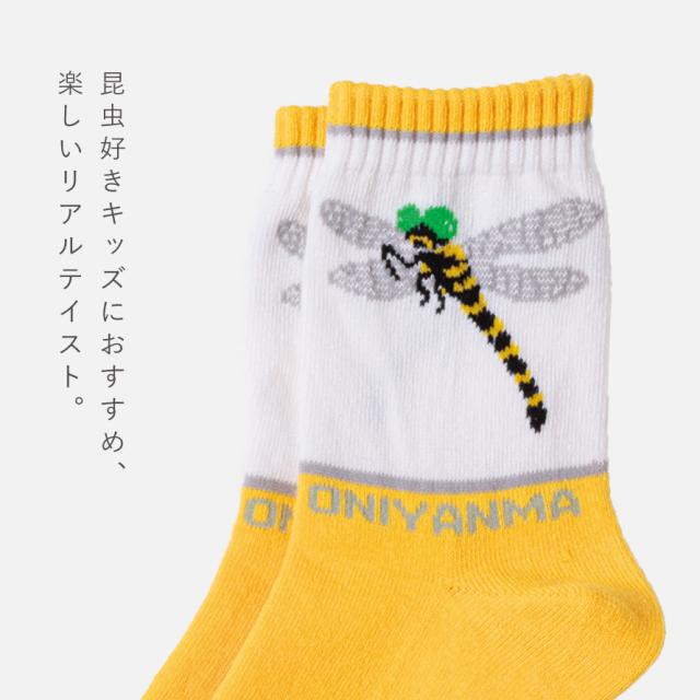 靴下 子供 キッズ 3柄組 15-20cm 男の子 虫 昆虫 柄 名前が書ける ボク