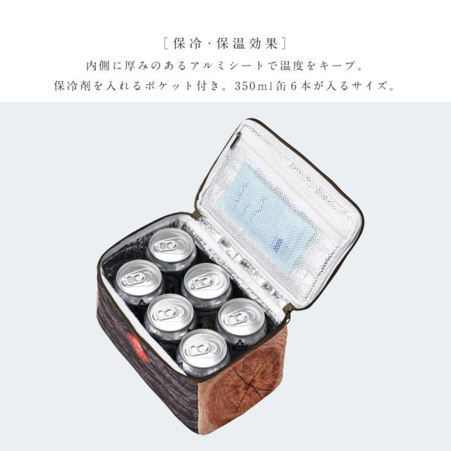クーラーボックス 小型 保冷バッグ クーラーバッグ ランチバッグ お弁当バッグ おしゃれ 保温 保冷 切り株 丸太 350ml缶 保冷剤ポケット の通販はau Pay マーケット ココチのくらし雑貨店