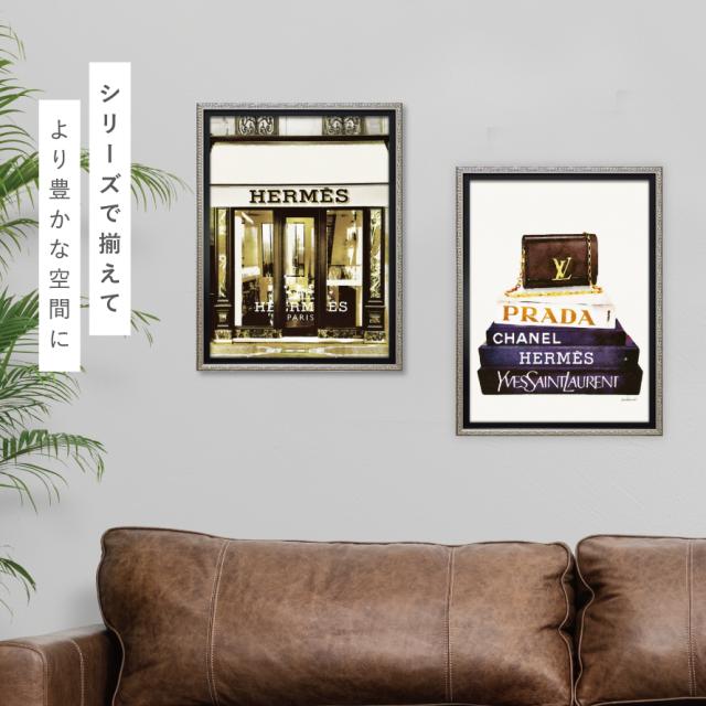 絵画 ブランド オマージュ キャンバスアート 「 シュー ブックエンド(S