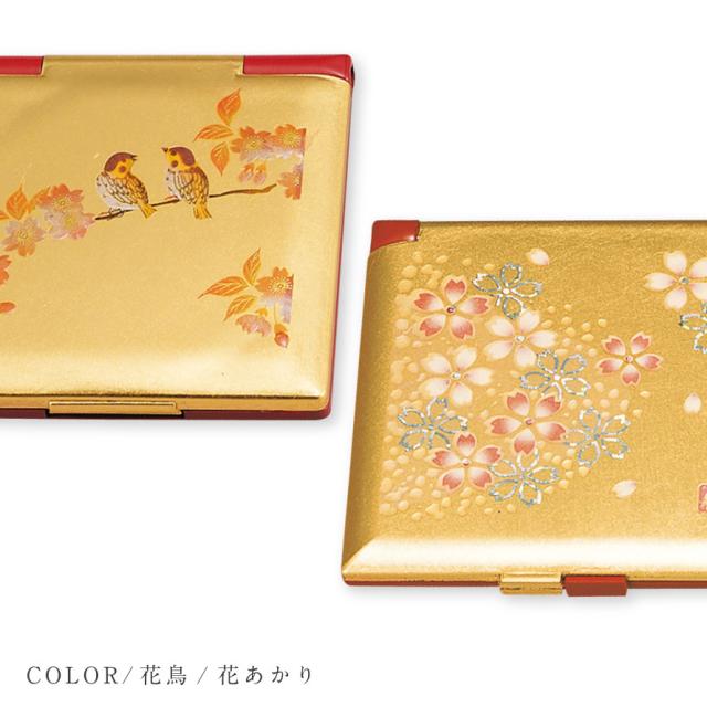 手鏡 折りたたみ コンパクトミラー 和柄 和風 高級 山中塗 蒔絵 漆芸