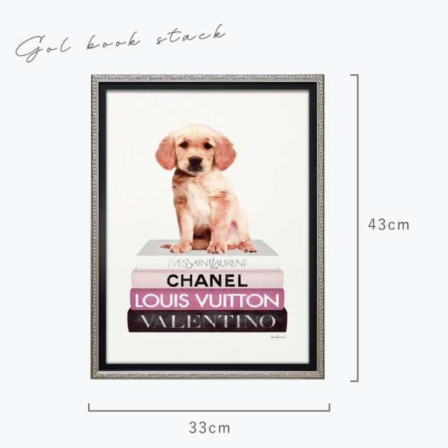 アートパネル ブランド シャネル CHANEL 犬 Sサイズ オマージュアート