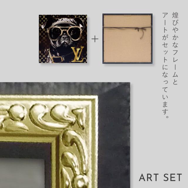 LOUIS VUITTON type☆オマージュアートインテリアポスター＃51 LOUISVUITTON type☆A4額装済オマージュアートインテリア
