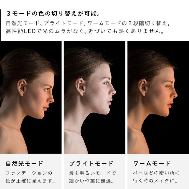 EKO 鏡 卓上 ミラー スタンドミラー 卓上ミラー 女優ミラー led LED