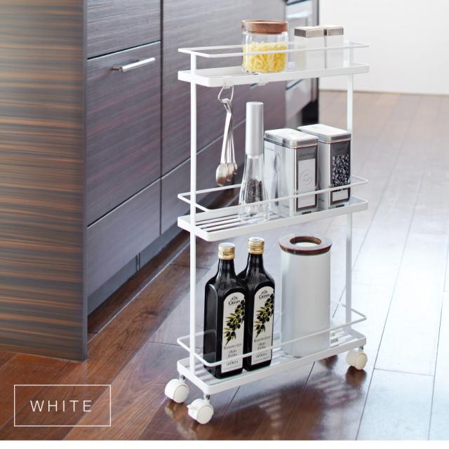 キッチンワゴン スリム キッチンラック キャスター付き キッチンワゴン