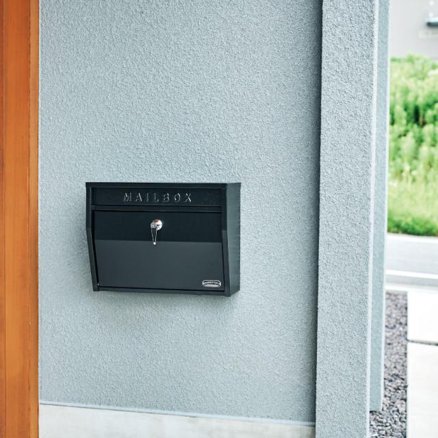 ポスト 郵便受け 壁掛け 壁付け 屋外 おしゃれ ビンテージ アメリカンポスト カッコイイ ガルバリウム鋼板 壁掛けポスト（ハンマートーン） メーカー直送_6
