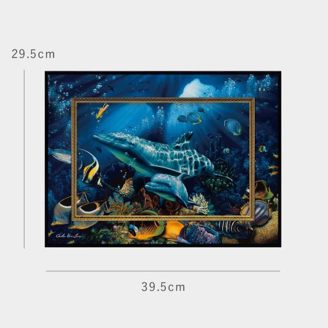 ラッセン 絵画 39.5×29.5cm 父の日 ギフト クリスチャン・リース