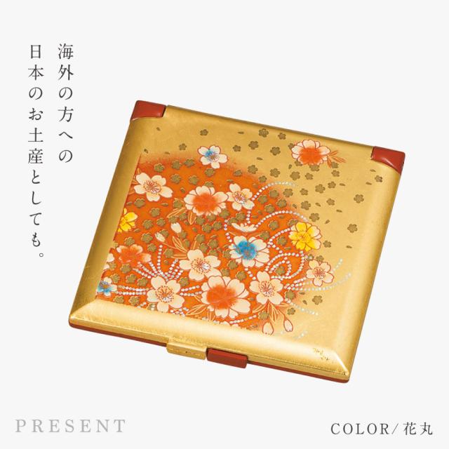 手鏡 折りたたみ コンパクトミラー 和柄 和風 高級 山中塗 蒔絵