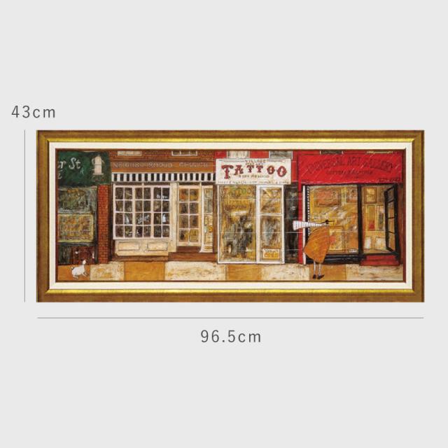 サムトフト 絵画 絵 96.5×43cm【あなたの住む街角で】 アートパネル