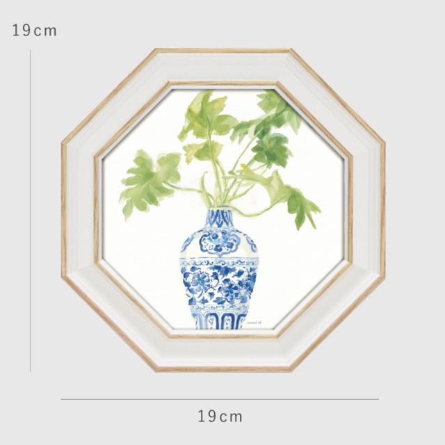 風水 開運 絵画 アートパネル 八角 花 植物 玄関 トイレ リビング