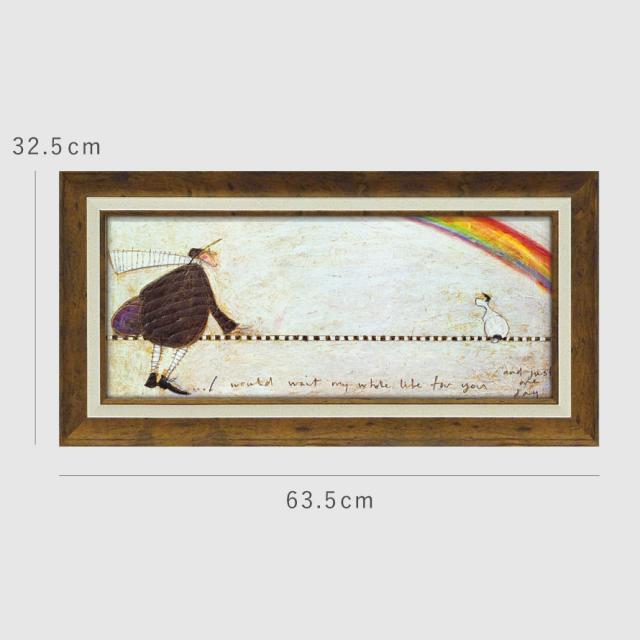 サムトフト 絵画 絵 63.5×32.5cm 【ずっとあなたを待ち続けて】 アート