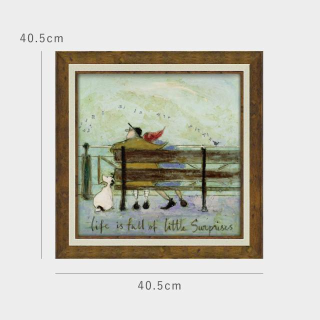 サムトフト 絵画 絵 アート 40.5×40.5cm 【リトルサプライズ】サム トフト Sam Toft アートパネル アートフレーム 北欧 壁掛け モダン 玄関 インテリア ゲル加工 日本製 インテリアパネル ウォールアート フレーム付き_7
