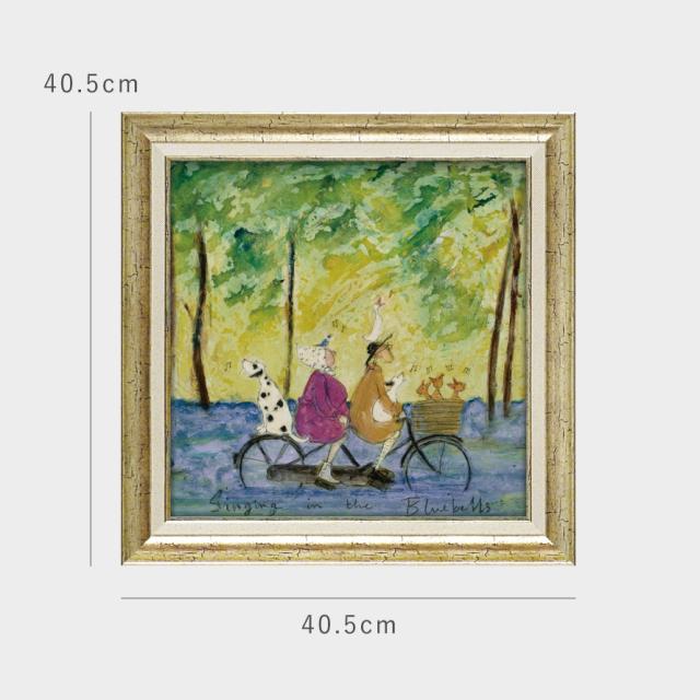 サムトフト 絵画 絵 アート 40.5×40.5cm 【ブルーベルズで合唱】サム トフト Sam Toft アートパネル アートフレーム 北欧 壁掛け モダン 玄関 インテリア ゲル加工 日本製 インテリアパネル ウォールアート フレーム付き_7