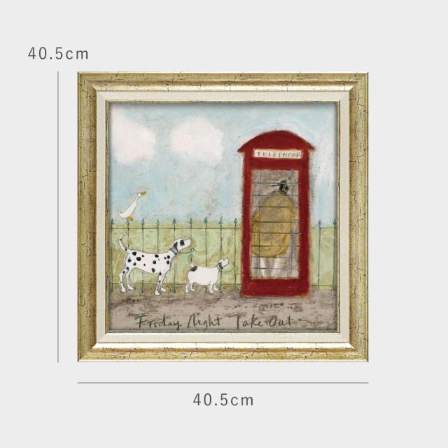 サムトフト 絵画 絵 アート 40.5×40.5cm 【ハナキン】サム トフト Sam Toft アートパネル アートフレーム 北欧 壁掛け モダン 玄関 インテリア ゲル加工 日本製 インテリアパネル ウォールアート フレーム付き_7