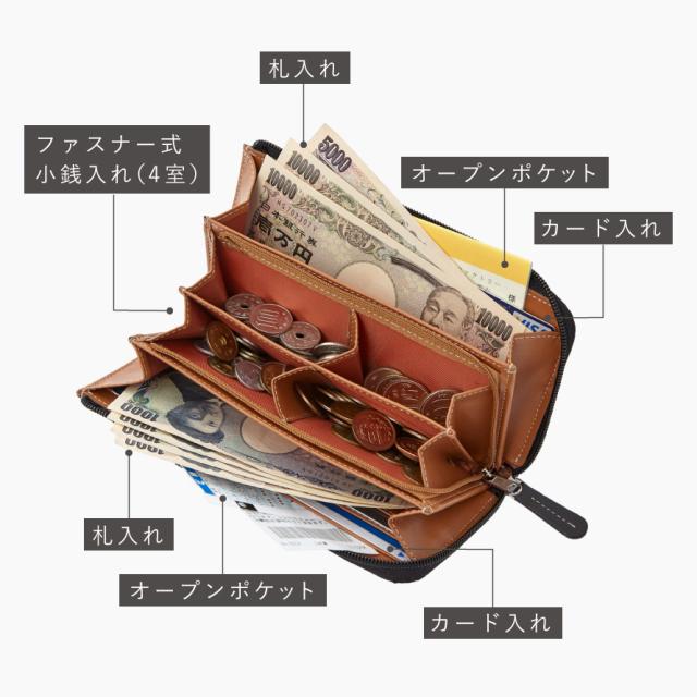 長財布 財布 メンズ 本革 牛革 ブランド 高級 父の日 男性 大人