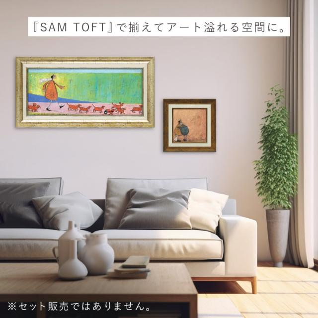 サムトフト 絵画 絵 63.5×32.5cm 【ソーセージ大行進】 アートパネル