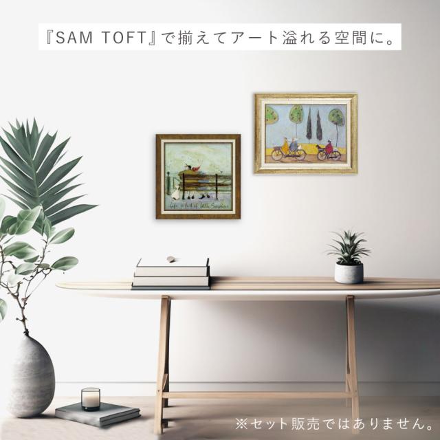 サムトフト 絵画 絵 アート 40.5×40.5cm 【リトルサプライズ】サム トフト Sam Toft アートパネル アートフレーム 北欧 壁掛け モダン 玄関 インテリア ゲル加工 日本製 インテリアパネル ウォールアート フレーム付き_8