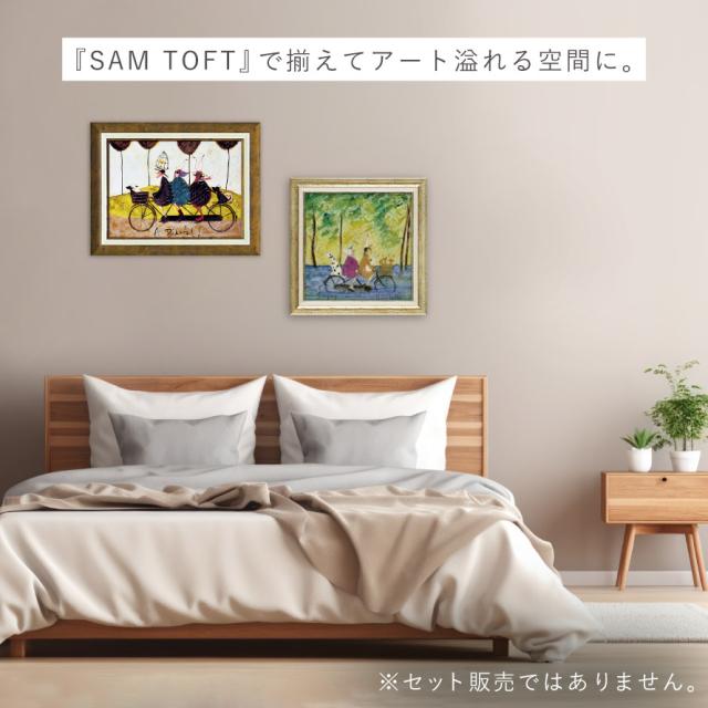 サムトフト 絵画 絵 アート 40.5×40.5cm 【ブルーベルズで合唱】サム トフト Sam Toft アートパネル アートフレーム 北欧 壁掛け モダン 玄関 インテリア ゲル加工 日本製 インテリアパネル ウォールアート フレーム付き_8