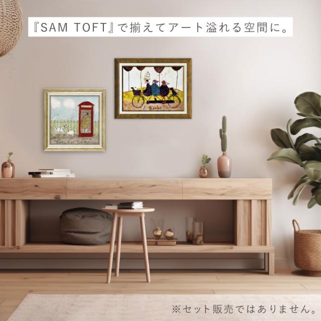 サムトフト 絵画 絵 アート 40.5×40.5cm 【ハナキン】サム トフト Sam Toft アートパネル アートフレーム 北欧 壁掛け モダン 玄関 インテリア ゲル加工 日本製 インテリアパネル ウォールアート フレーム付き_8