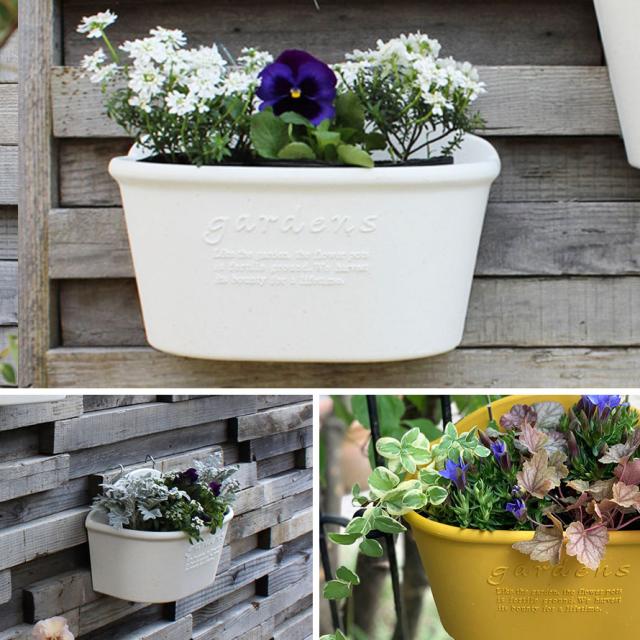 プランター 樹脂鉢 合成樹脂 鉢 植木鉢 ホワイト ガーデニング雑貨 花