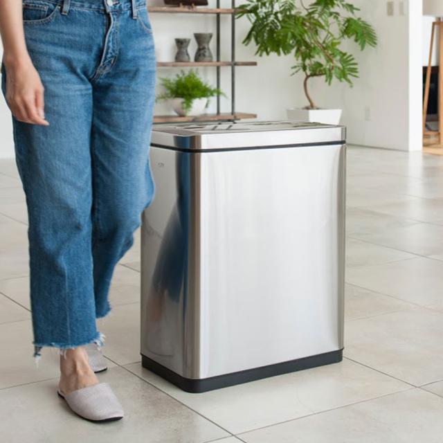 20L ゴミ箱 おしゃれ ごみ箱 送料無料 自動開閉 センサー付 EKO 小型 ダストボックス くずいれ ごみ箱 くず箱 ごみばこ トラッシュカン ゴミ箱 ごみ箱 ふた付き ステンレス スリム 消臭 ふた付き 20リットル ペダル 密閉 高級 自動 開閉 オート開閉 オートクローズ ..._9